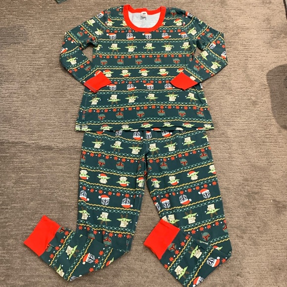 Hanna Andersson Star Wars The Mandalorian Womens Holiday Pajama Set XL - Picture 2 of 7